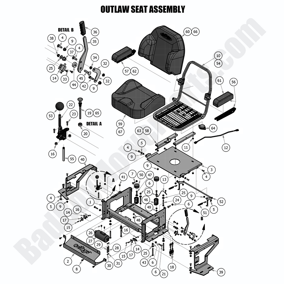 2018 Outlaw & Outlaw Extreme Seat Assembly